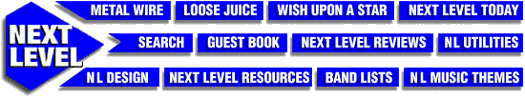 Original 1997 Next Level blue diamond and arrow graphic
